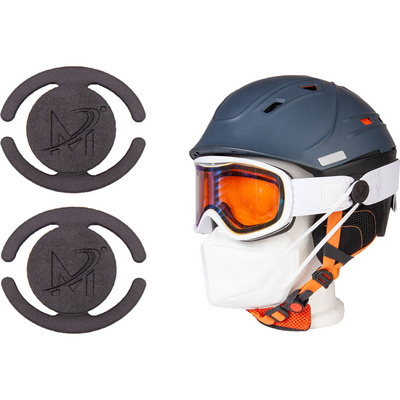 Maxeez Herren oder Damen Skihelme Mask Holder Brille Schwarz