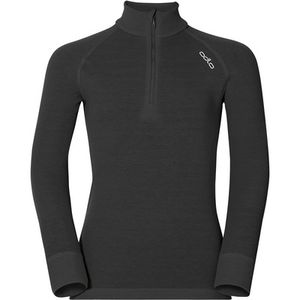 Odlo Enfant Langarm Unterhemden Warm 1/2 Zip Longsleeve Noir