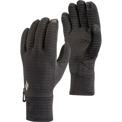 Black Diamond Mujer oder Hombre Fingerhandschuhe Lightweight Gridtech Handschuhe Negro