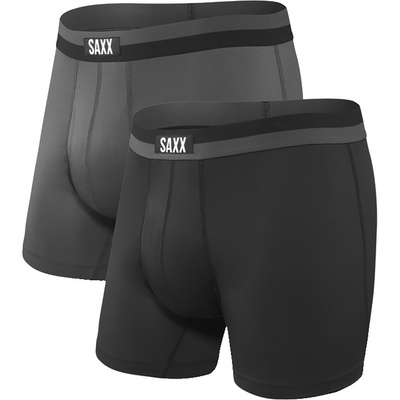 Saxx Underwear Men Kurze Unterhosen Sport Mesh Bb Fly 2pk Boxer Black