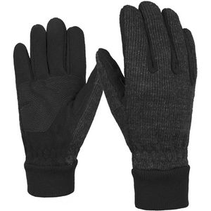 Meru Damen oder Herren Fingerhandschuhe Nuuk Handschuhe Schwarz
