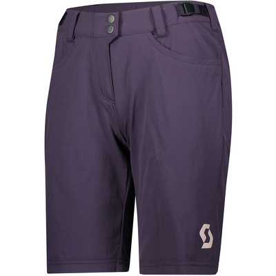 Scott Damen Fahrradhosen Flow Trail W/pad MTB Hose kurz Violett