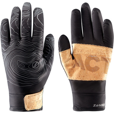 Zanier Gloves Damen oder Herren Fingerhandschuhe Bleed X Zanier Eco Active Handschuhe Schwarz