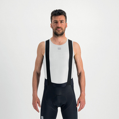 Sportful Uomo Kurzarm Unterhemden Pro Baselayer Sleeveless Tanktop Bianco