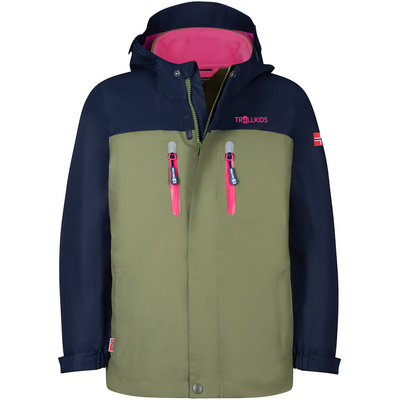 Trollkids Kids Doppeljacken Bryggen 3in1 Jacket Blue