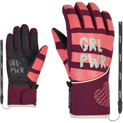 Ziener Kinder Fingerhandschuhe Liwa Handschuhe Rot