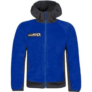 Rock Experience Bambini Giacca in pile Blizzard Felpa con cappuccio Fleece Giacca Blu