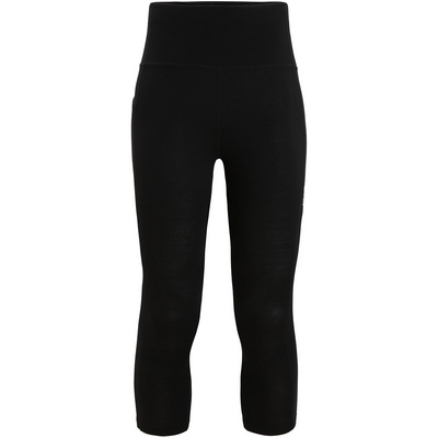 Icebreaker Damen Laufhosen Fastray High Rise 3/4 Tights Schwarz