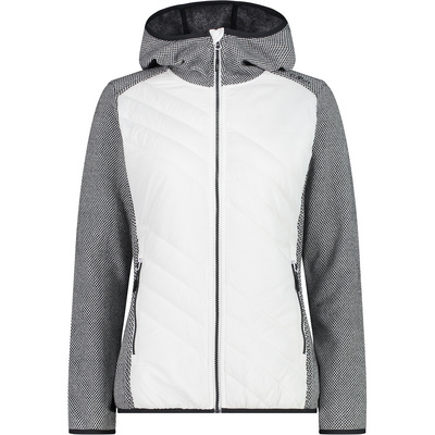 CMP Women Isolationsjacken Hybrid Hoodie Jacket White