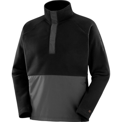 Salomon Hombre oder Mujer Chaqueta polar Outlife Polartec HZ Chaqueta Negro
