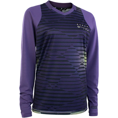 ION Damen Longsleeves Scrub Radtrikot Violett