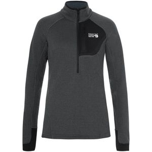 Mountain Hardwear Femme Longsleeves Polartec Power Grid Half Zip Longsleeve Bleu