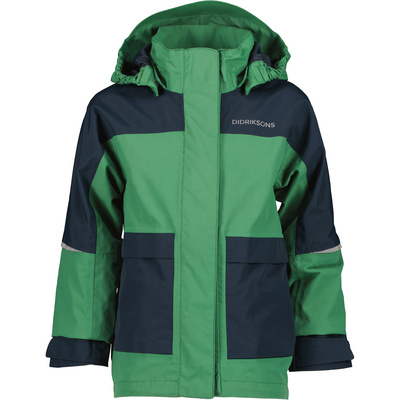 Didriksons Bambini Hardshelljacken Regenjacken Daggkåpa Giacca Verde
