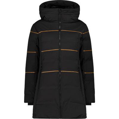 CMP Women Winter Jacket Hoodie Parka Black