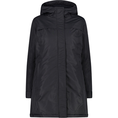 CMP Women Winter Jacket Hoodie Parka Black