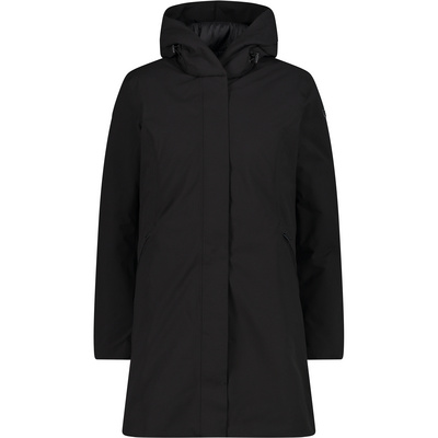 CMP Women Winter Jacket Hoodie Mantel Black