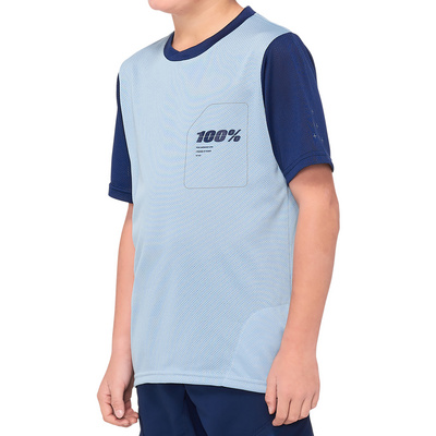 100% Kids Radtrikots Ridecamp Radtrikot Blue