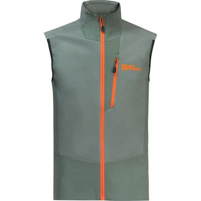 Jack Wolfskin Herren Softshellwesten Alpspitze Weste Grün