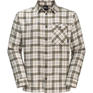 Jack Wolfskin Homme Hemden Morgenluft Hemd Blanc