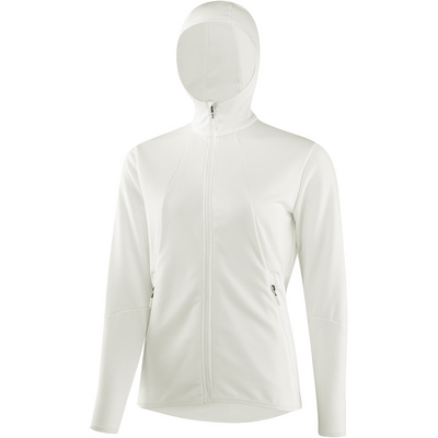 Löffler Damen Fleecejacken Stretchfleece Hoodie Jacke Weiß