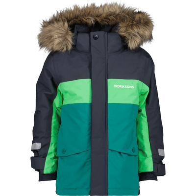 Didriksons Kinder Winterjacken Bjärven 2 Parka Grün