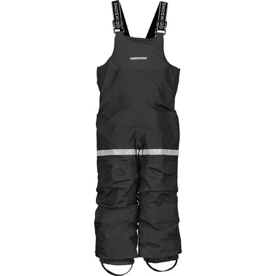 Didriksons Kinder Isolationshosen Bjärven Bib Hose Schwarz