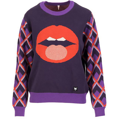 Blutsgeschwister Mujer Pullover Cosy Storyteller Pullover Mehrfarbig