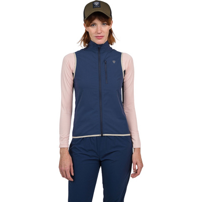 Rossignol Femme Softshellwesten Active Versatile XC Weste Bleu