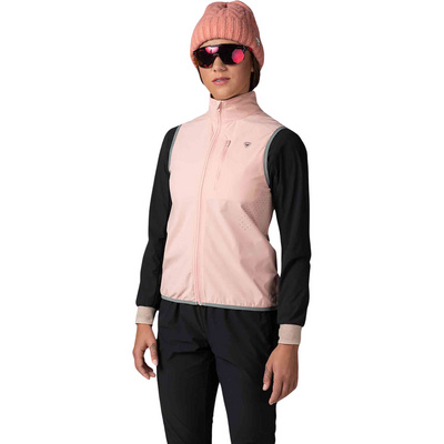 Rossignol Femme Softshellwesten Active Versatile XC Weste Rose