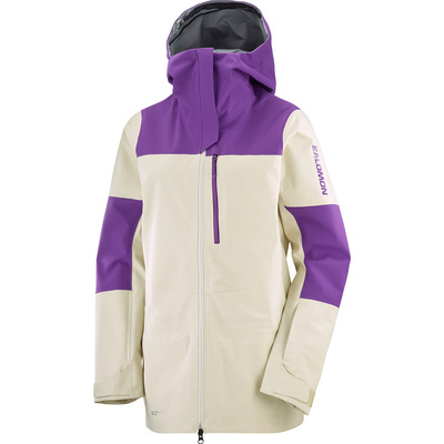 Salomon Donna Hardshelljacken Regenjacken Stance 3L Giacca Violett