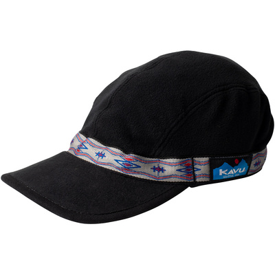 Kavu Damen oder Herren Basecaps Fleece Strap Cap Schwarz