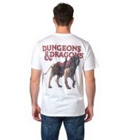 T-shirt da uomo RE:COVERED X DUNGEONS & DRAGONS Mastino, girocollo in cotone, RCHAS171 Beige
