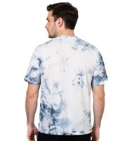 T-shirt da uomo RE:COVERED X NFL Buffalo Bills con stampa del logo, girocollo in cotone, RCNFL1385 Blu/Bianco