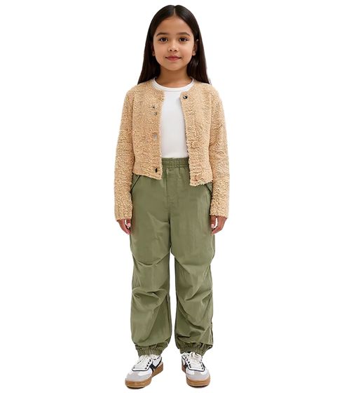 Kinder Fallschirm-Hose für Mädchen Sommer-Hose Tanz-Hose 940785 Olivgrün
