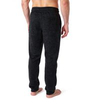 NANGAPARBAT Strickfleece-Hose für Damen oder Herren Jogginghose mit Antipilling und Antistatik Freizeithose mit OEKO-TEX Standard 100 Grau/Schwarz