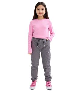 Jeans per bambine: Jeans termici, Pantaloni in cotone alla caviglia, Jeans casual, 938179 Grigio Jeans per bambine: Jeans termici, Pantaloni in cotone alla caviglia, Jeans casual, 938179 Grigio