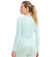 T-shirt thermique durable pour femme en matière douce et extensible, sous-vêtement de ski 913257 Vert Menthe