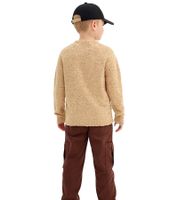 Maglione in maglia bouclé per bambini, maglione con collo alto, maglione autunnale 945781 beige