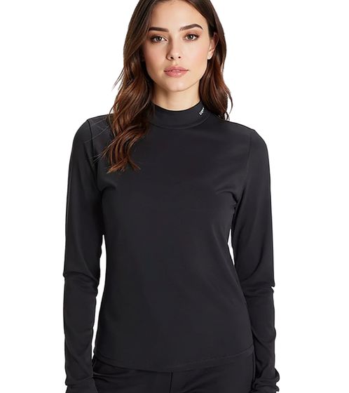 KangaROOS Women's Long-Sleeve Cotton Sports Shirt Plus Sizes 87144128 Black
