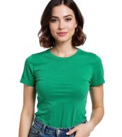 Set di 2 T-shirt da donna AJC, girocollo, cotone, manica corta, 97804453 Blu/Verde