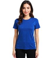 Set di 2 T-shirt da donna AJC, girocollo, cotone, manica corta, 97804453 Blu/Verde