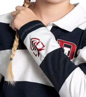 Polo a maniche lunghe per bambine DELMAO 54289803 Blu/Bianco