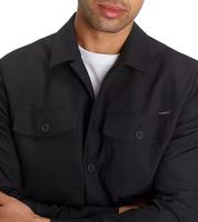 Giacca overshirt da uomo Bruno Banani con tasche sul petto, vestibilità slim 77573007 Nero