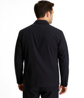 Giacca overshirt da uomo Bruno Banani con tasche sul petto, vestibilità slim 77573007 Nero