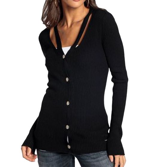 Gilet tendance Bruno Banani pour femme, avec découpes, 41842609, noir