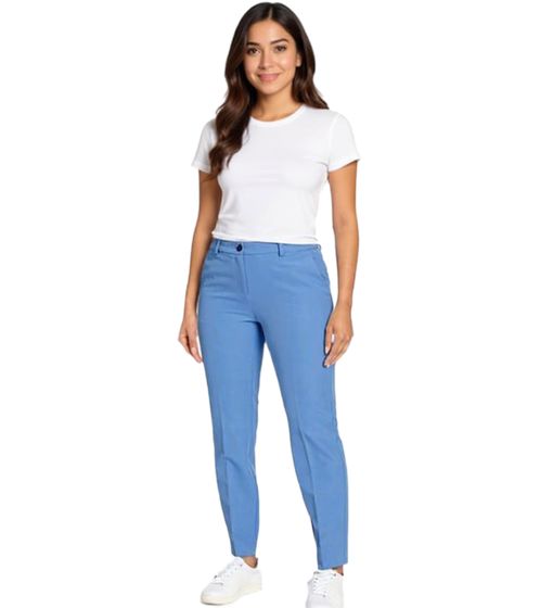 Pantalones de vestir Tamaris para mujer con cinturilla elástica 73362250 Azul claro
