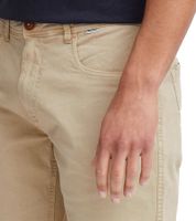 Shorts da uomo in cotone intrecciato BLEND, bermuda corti con risvolto, 20716713 161104 Beige