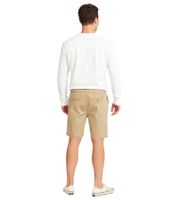 Shorts da uomo BLEND in cotone, bermuda corti con risvolto e vita elasticizzata, 20716624 161104 Beige