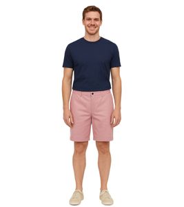 Pantalones cortos de algodón estilo bermudas informales Henry FQ1924 para hombre, color rosa, 21900629 132804 Pantalones cortos de algodón estilo bermudas informales Henry FQ1924 para hombre, color rosa, 21900629 132804