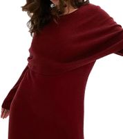 Abito in maglia da donna, miniabito elegante a maniche lunghe 955667 Rosso